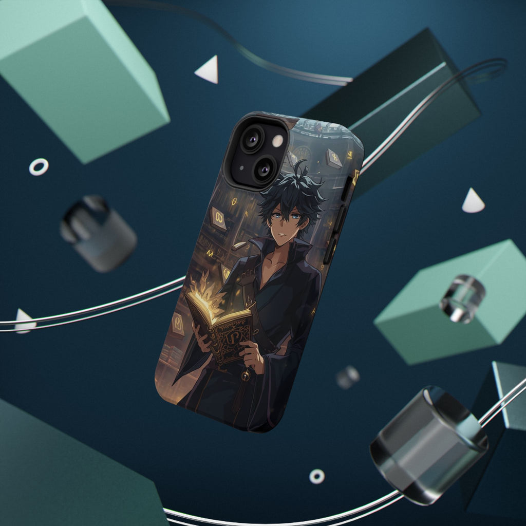Vi-Anime Mystic Scholar Phone Case — Anime Magic Book Impact-Resistant Case