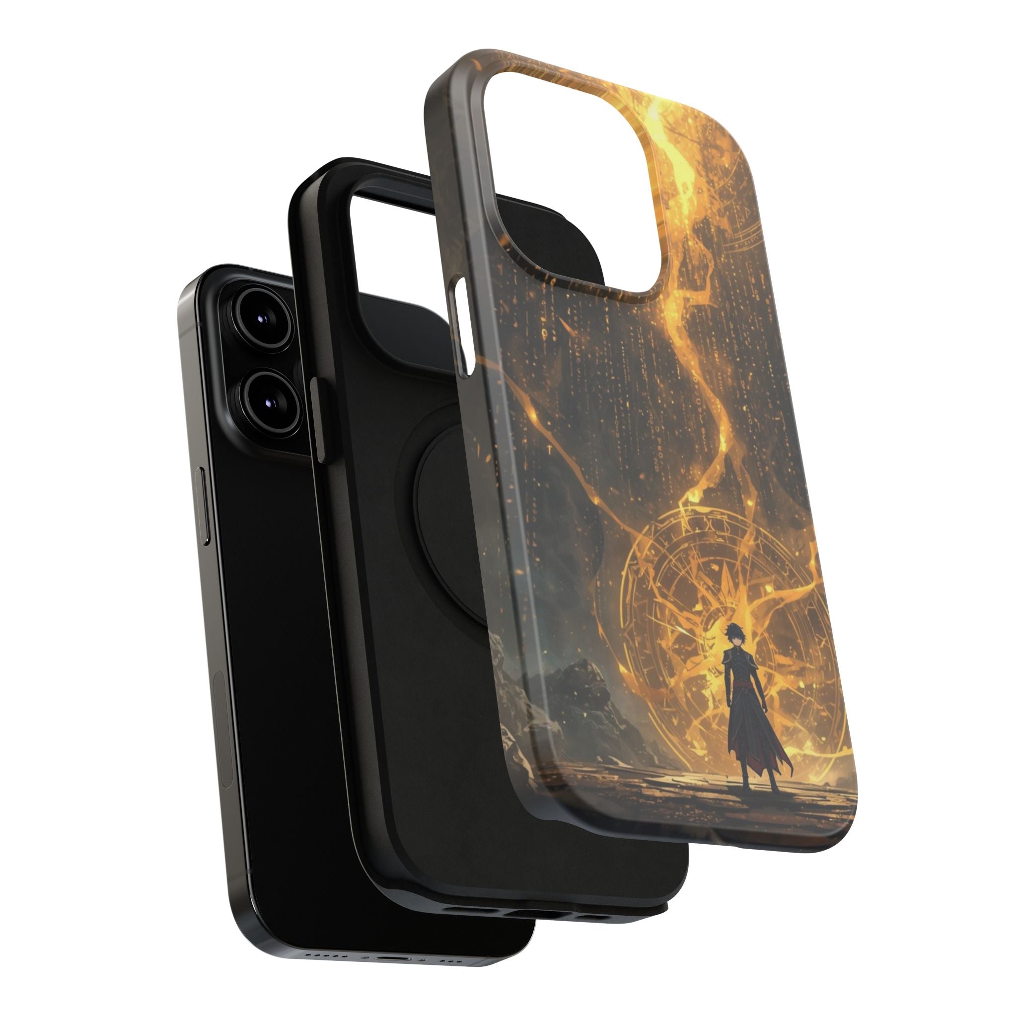 Vi-Anime Phone Case — Fantasy Mage Sigil Impact-Resistant Armor
