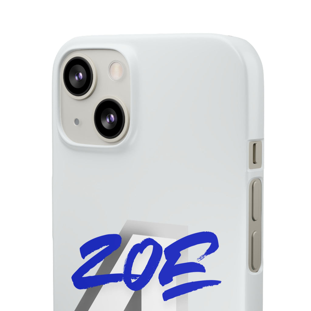 Zoe Life Phone Case - Bold Script Number 4 Snap Case