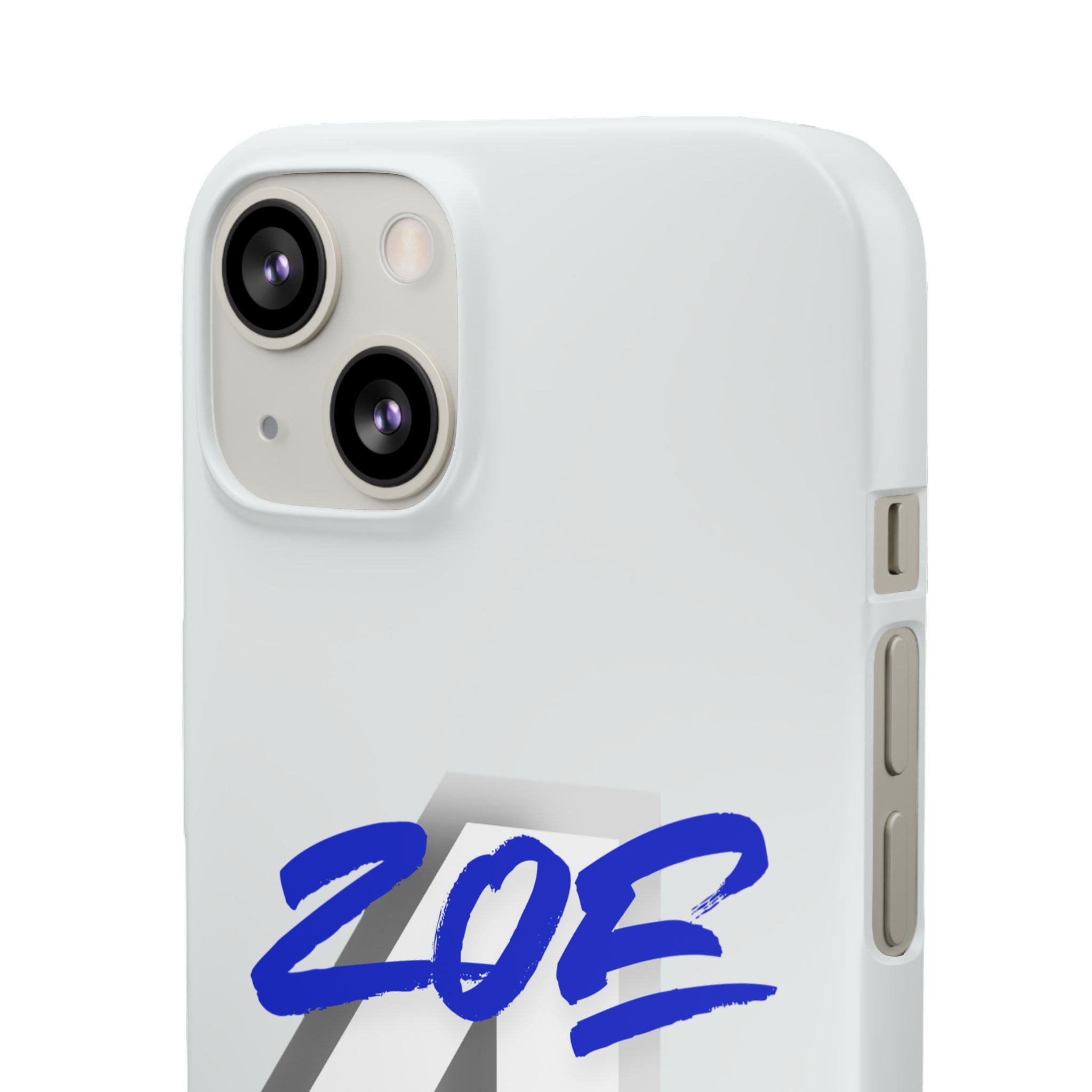 Zoe Life Phone Case - Bold Script Number 4 Snap Case