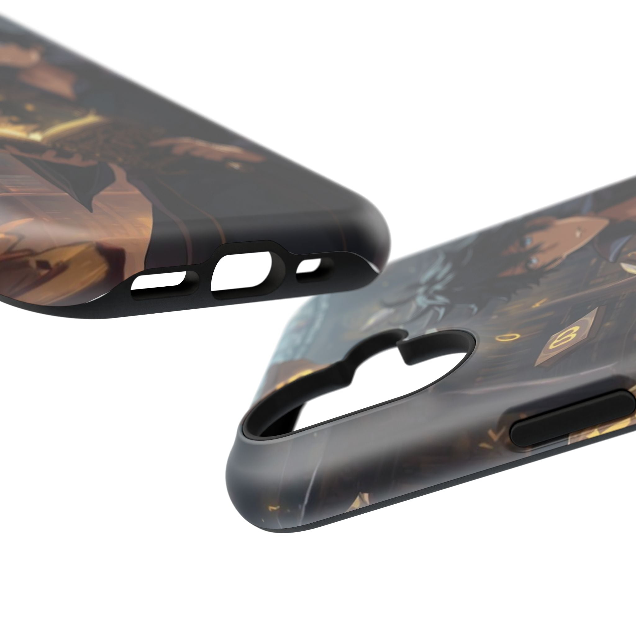 Vi-Anime Mystic Scholar Phone Case — Anime Magic Book Impact-Resistant Case