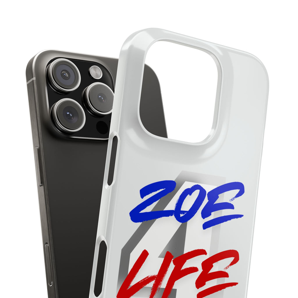 Zoe Life Phone Case - Bold Script Number 4 Snap Case