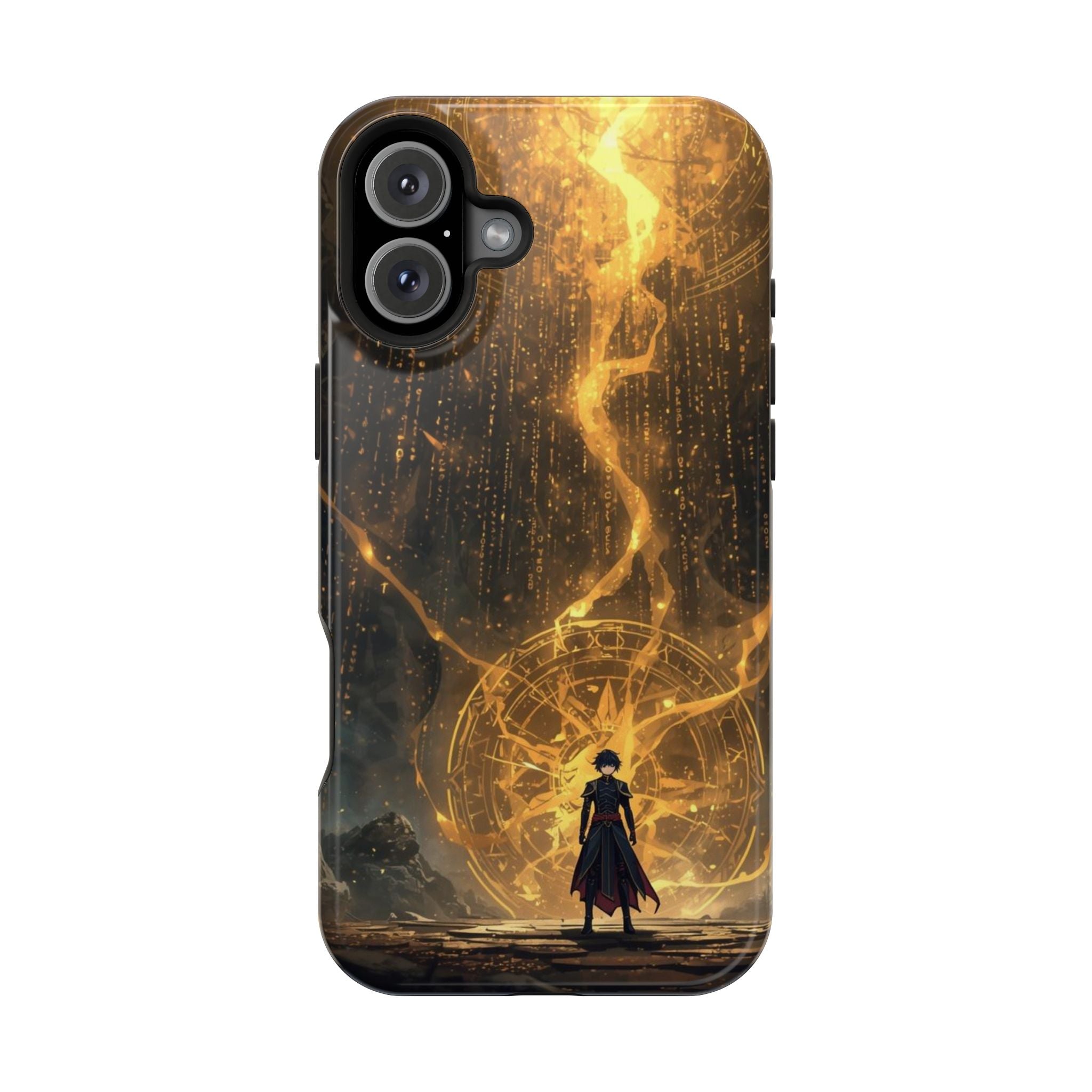 Vi-Anime Phone Case — Fantasy Mage Sigil Impact-Resistant Armor