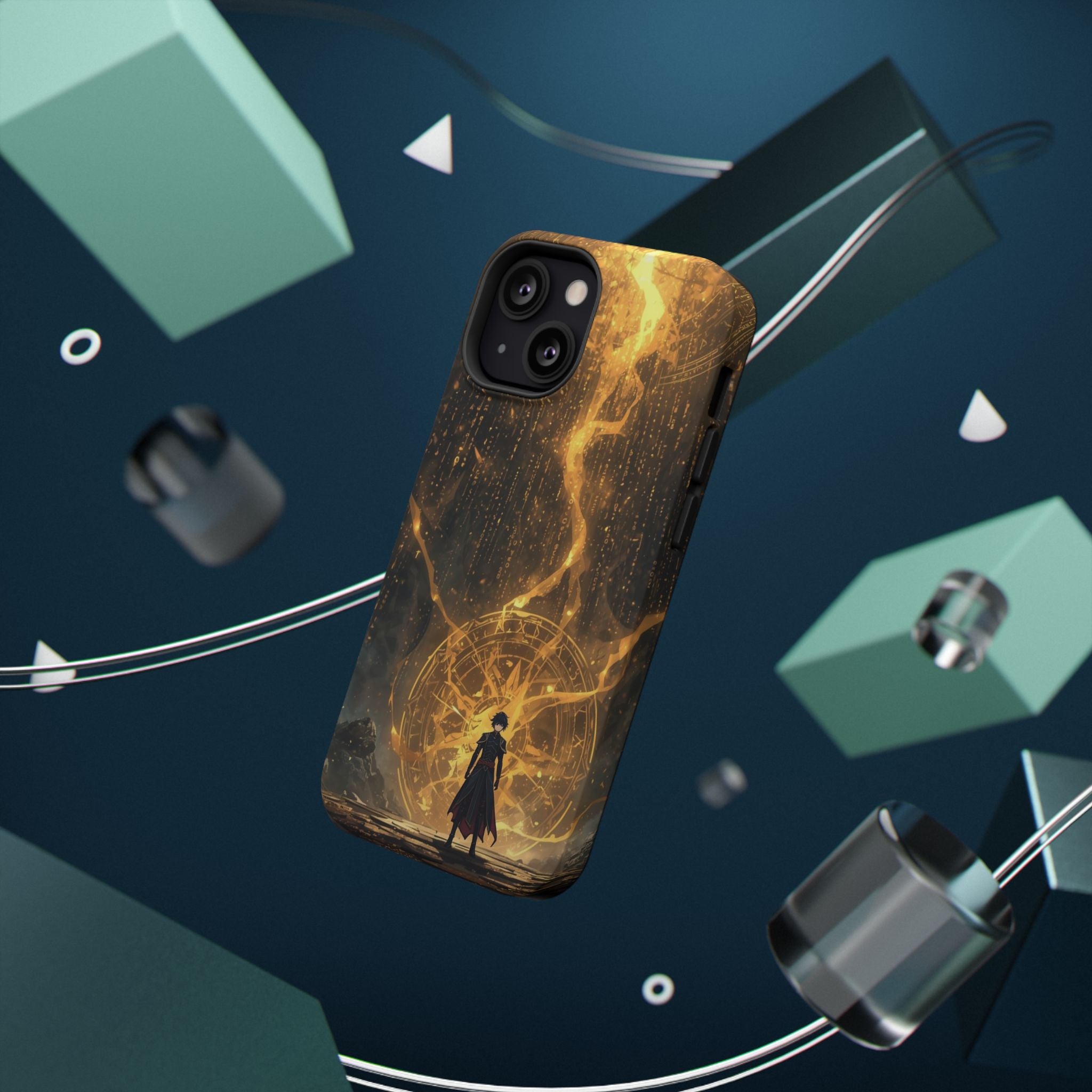 Vi-Anime Phone Case — Fantasy Mage Sigil Impact-Resistant Armor