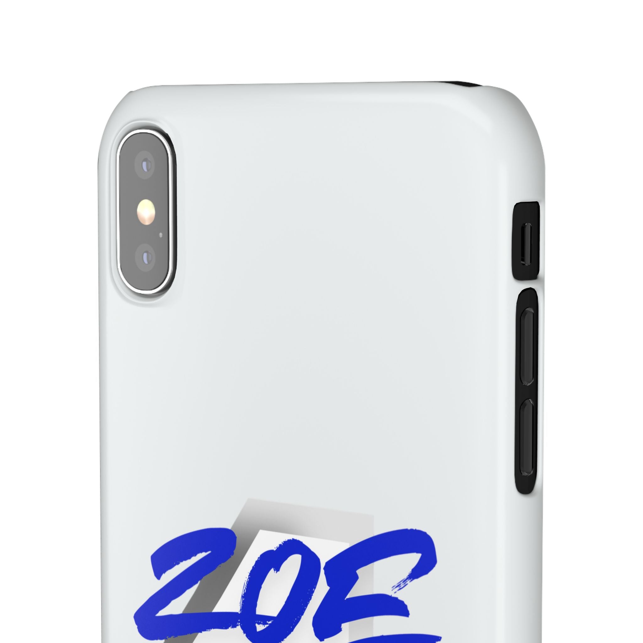 Zoe Life Phone Case - Bold Script Number 4 Snap Case