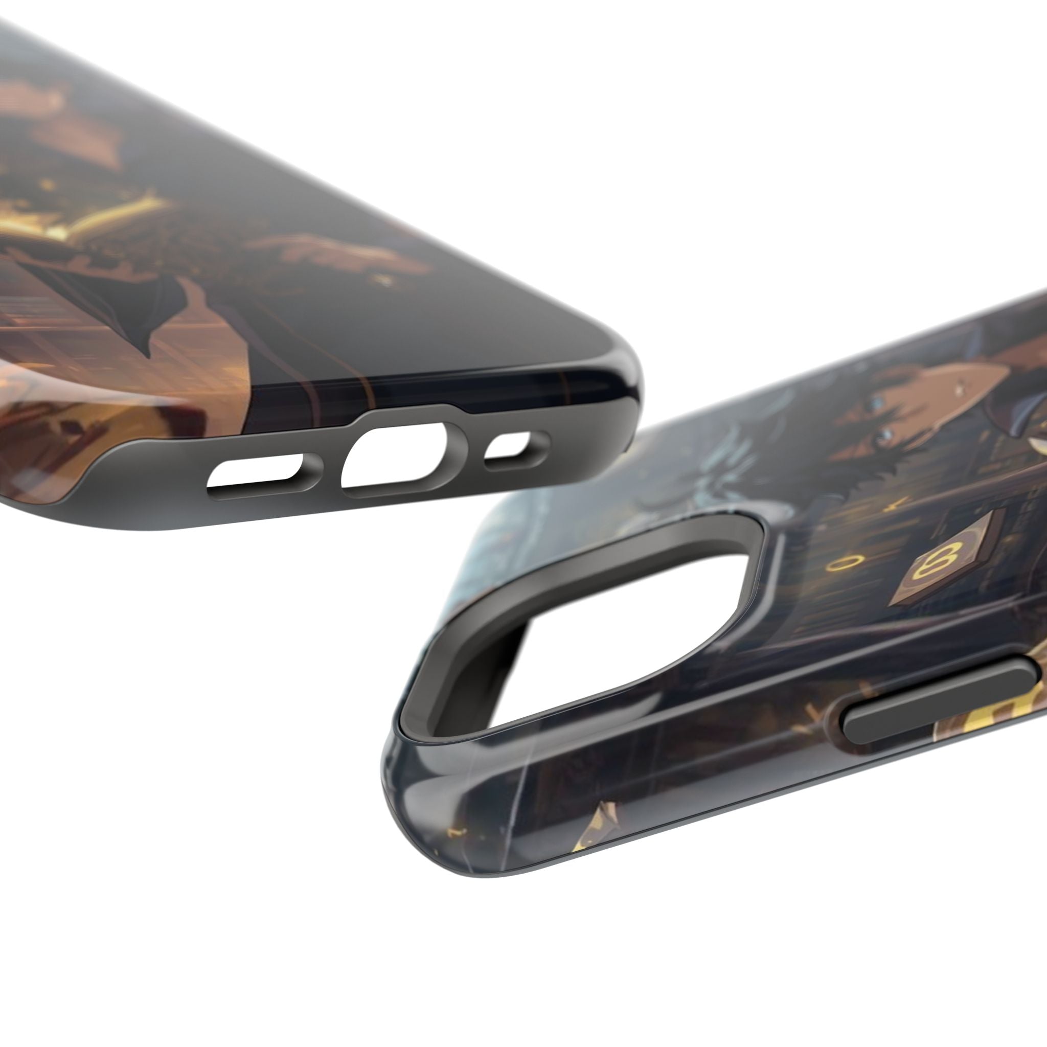 Vi-Anime Mystic Scholar Phone Case — Anime Magic Book Impact-Resistant Case