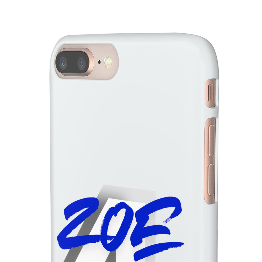Zoe Life Phone Case - Bold Script Number 4 Snap Case