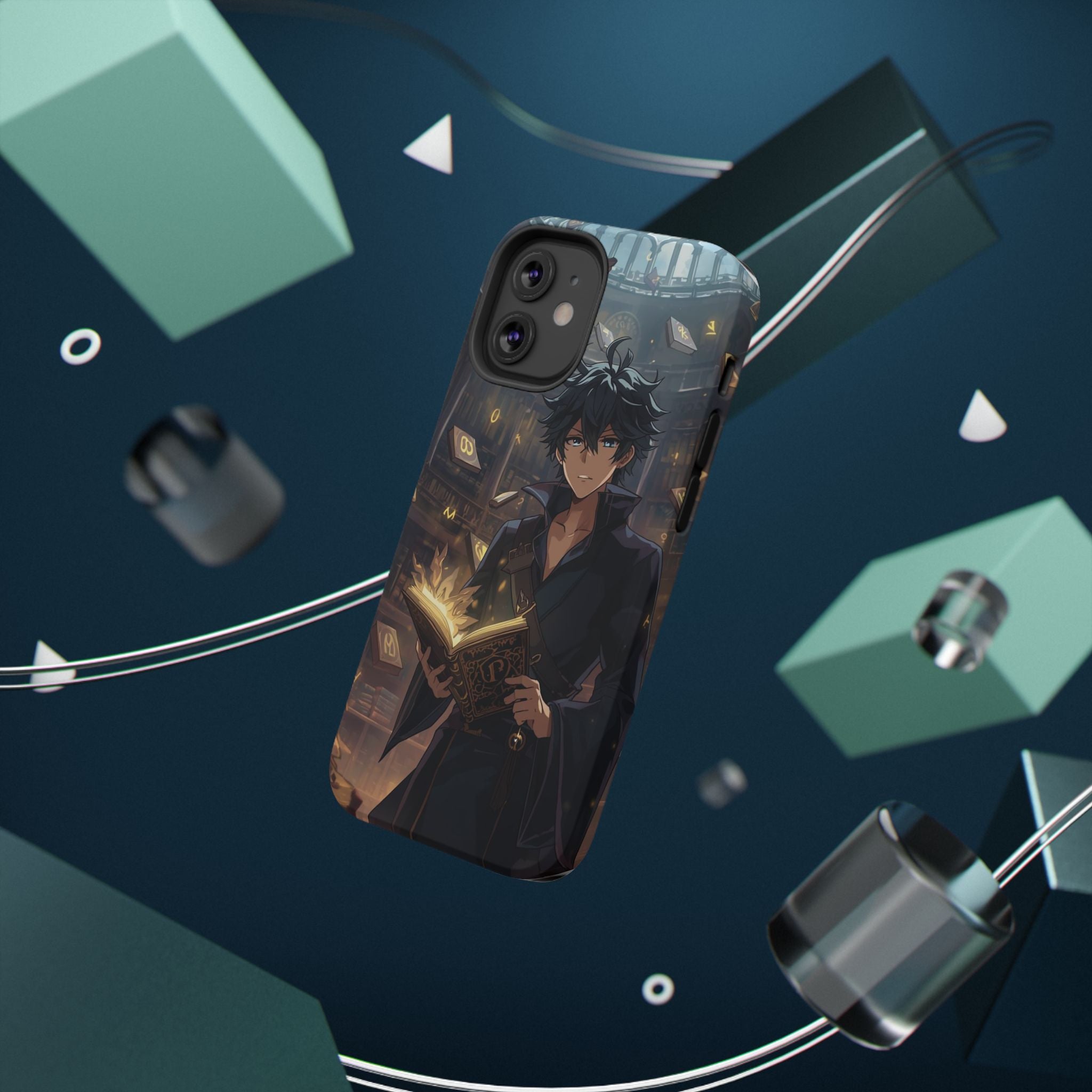 Vi-Anime Mystic Scholar Phone Case — Anime Magic Book Impact-Resistant Case