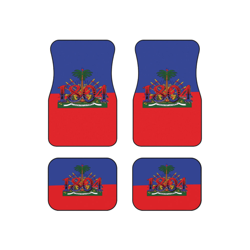 Haiti 1804 Flag Car Floor Mats (Set of 4) - Patriotic Auto Accessories