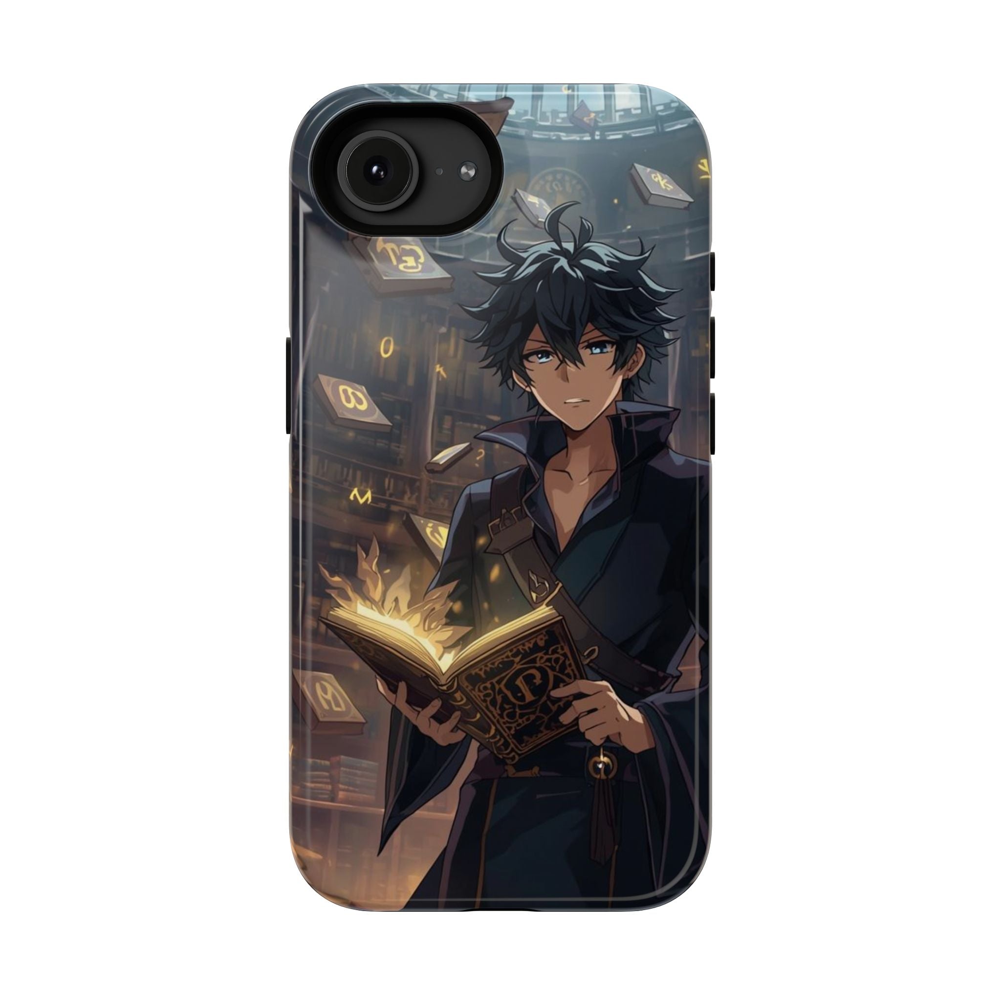 Vi-Anime Mystic Scholar Phone Case — Anime Magic Book Impact-Resistant Case