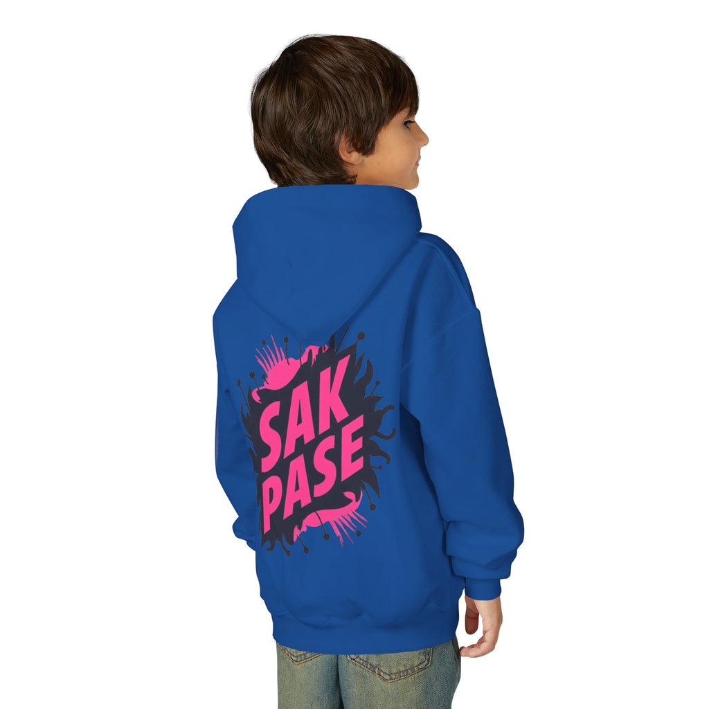 Little Vi Vi-Hoodie — Pink “SAK PASE” Creole Splash Graphic