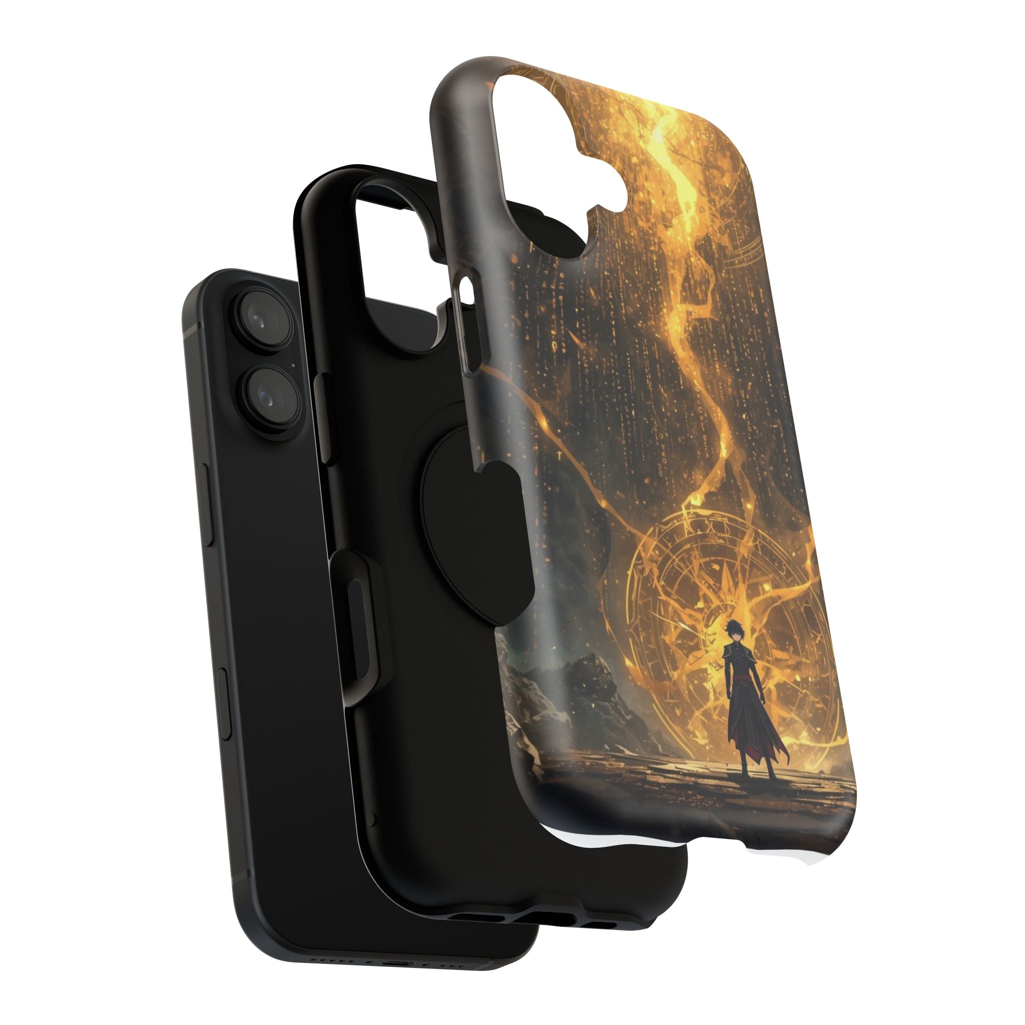 Vi-Anime Phone Case — Fantasy Mage Sigil Impact-Resistant Armor