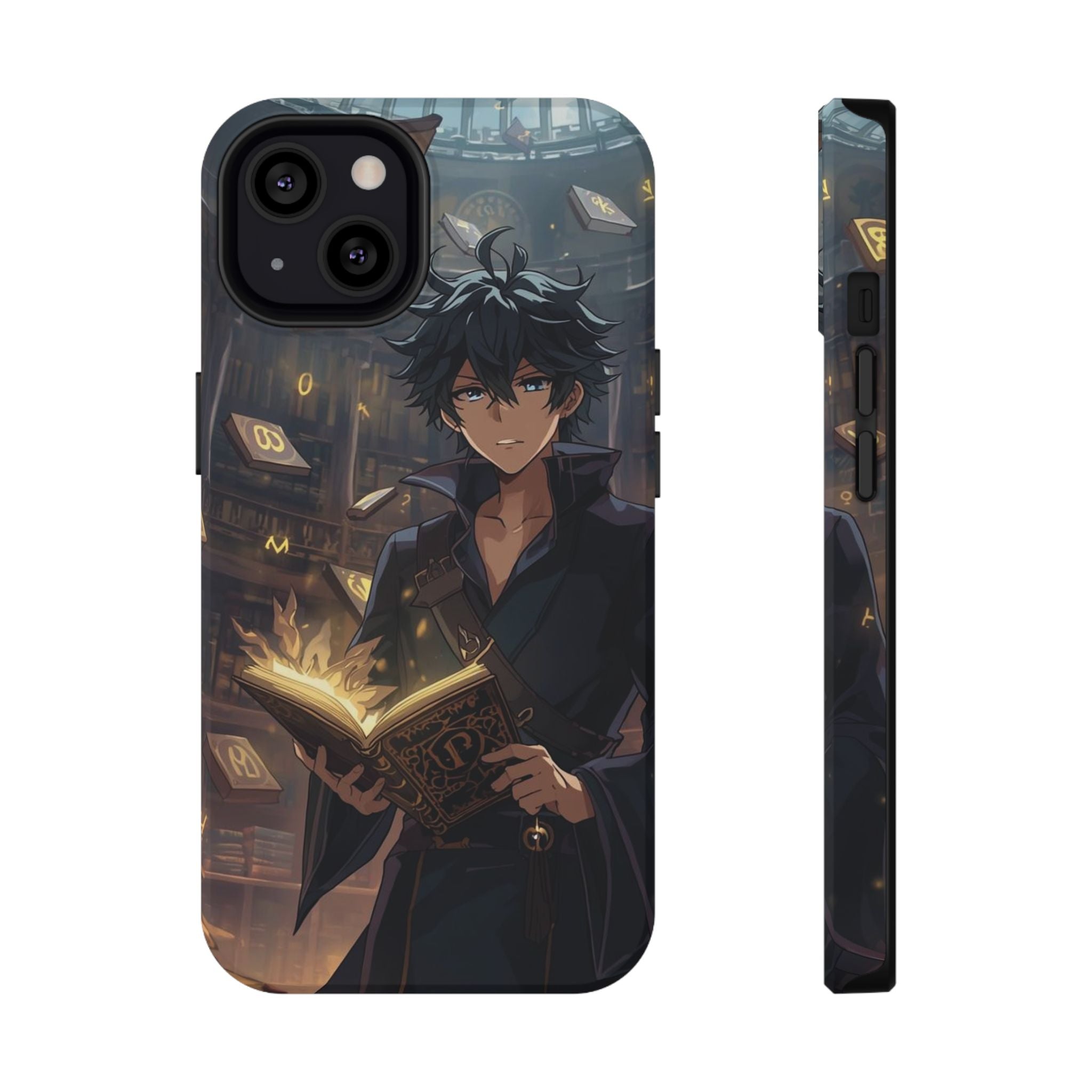 Vi-Anime Mystic Scholar Phone Case — Anime Magic Book Impact-Resistant Case