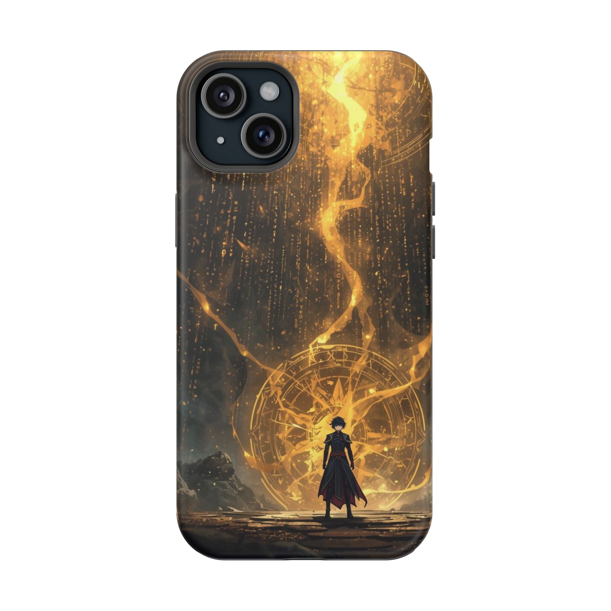 Vi-Anime Phone Case — Fantasy Mage Sigil Impact-Resistant Armor
