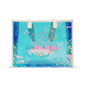 Holographic Beach Tote Bag – Iridescent Clear Summer Beach Bag
