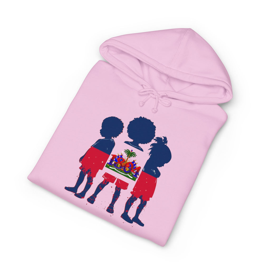Vi-Hoodie — Haitian Pride Hoodie — Children Silhouette with Flag