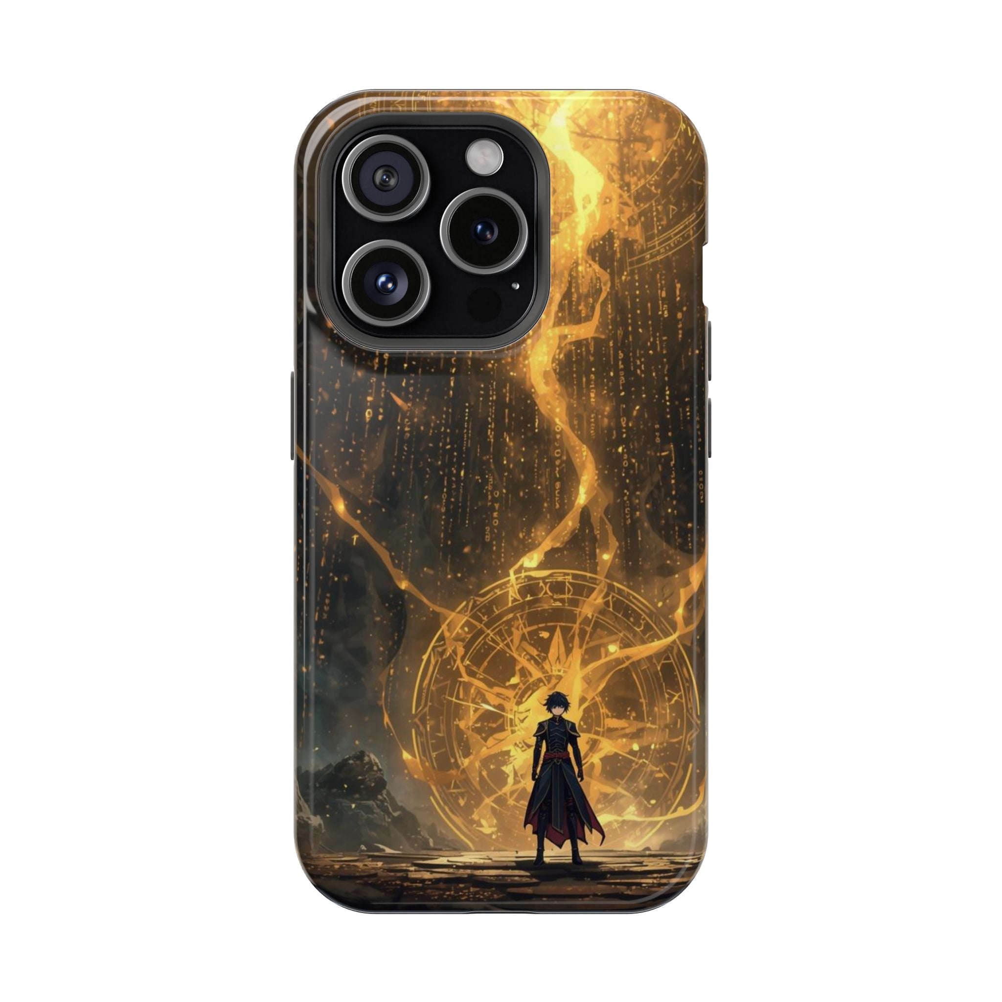 Vi-Anime Phone Case — Fantasy Mage Sigil Impact-Resistant Armor