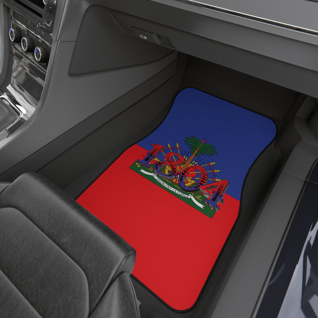 Haiti 1804 Flag Car Floor Mats (Set of 4) - Patriotic Auto Accessories