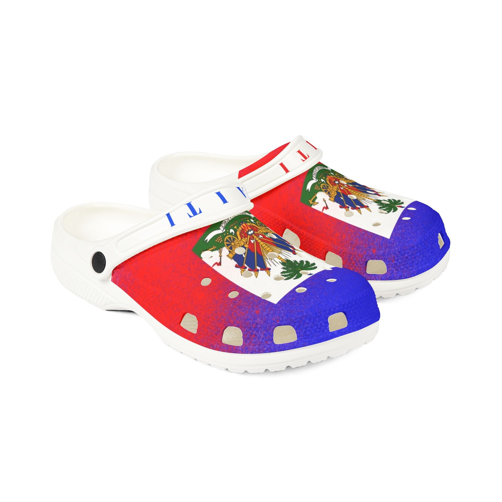 Haiti Flag EVA Foam Clogs – Lightweight Patriotic Garden Shoes