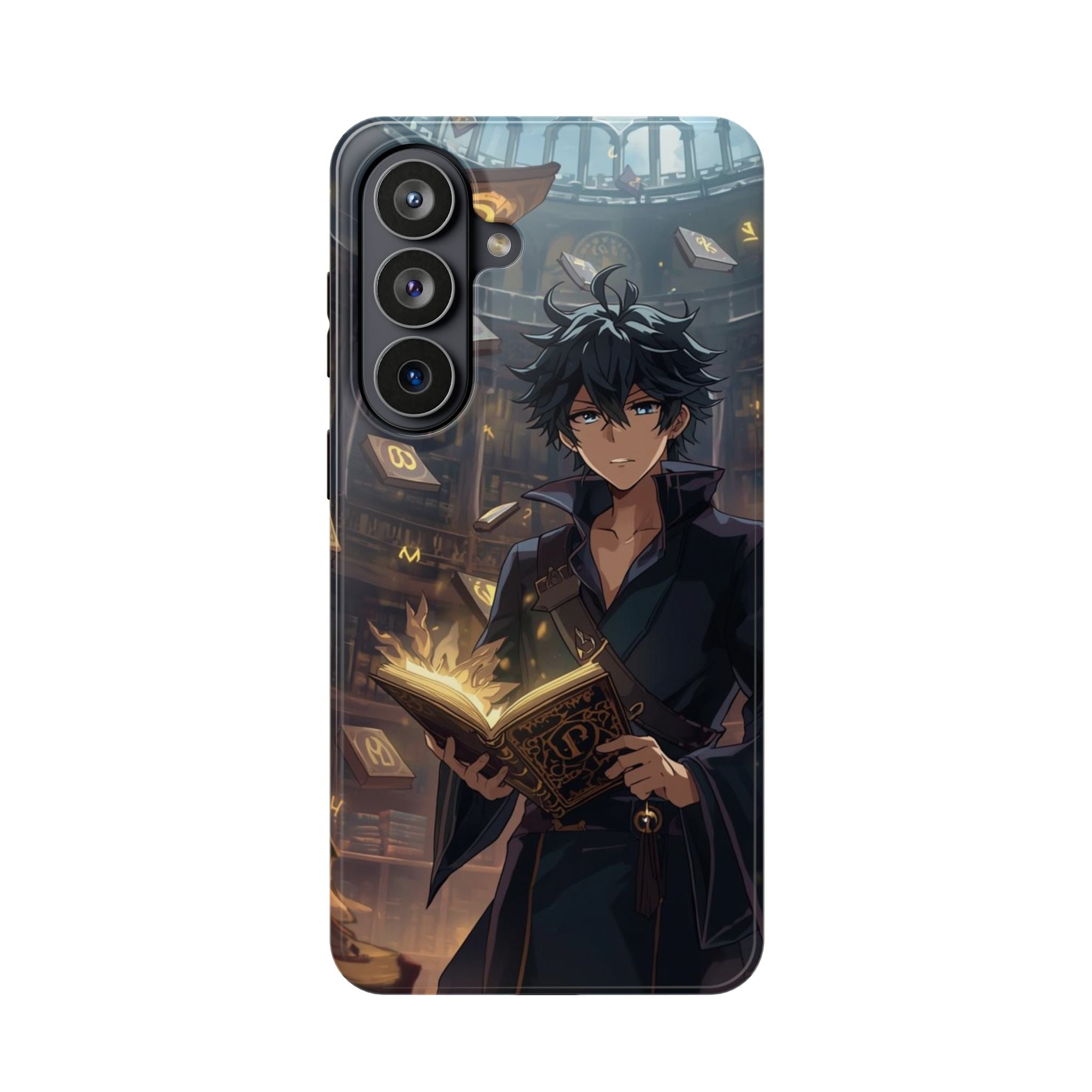 Vi-Anime Mystic Scholar Phone Case — Anime Magic Book Impact-Resistant Case