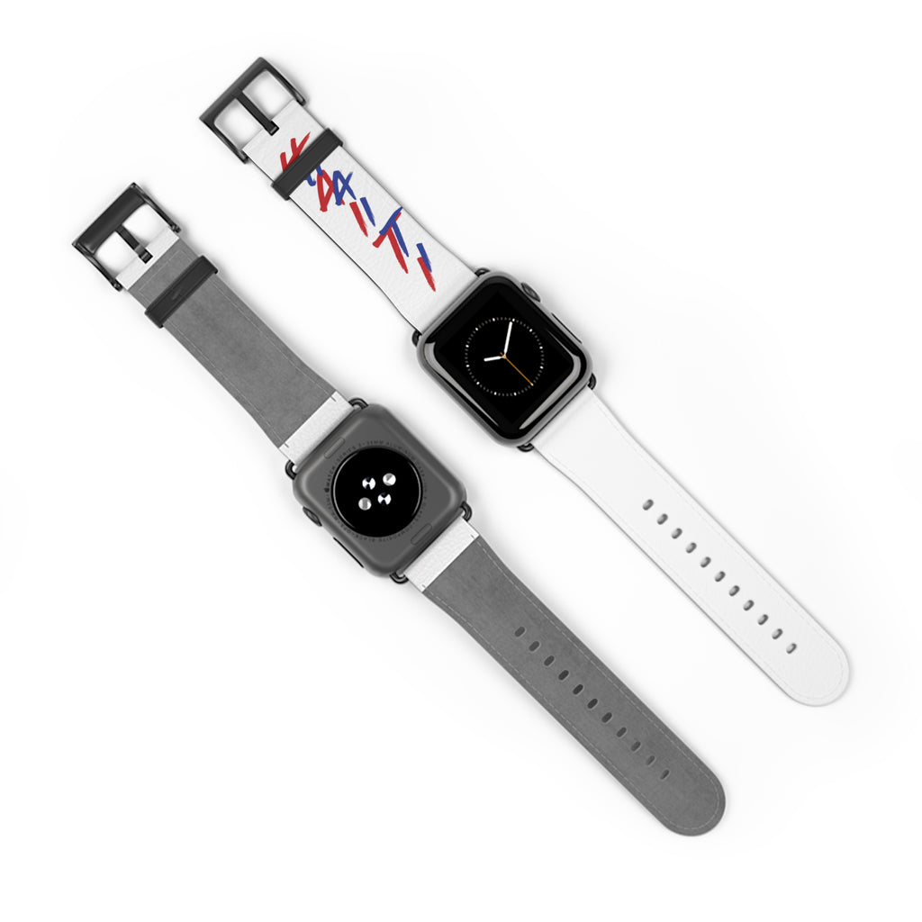 Copy of Phone Accessory — Red & Blue Graphic Apple Watch Strap