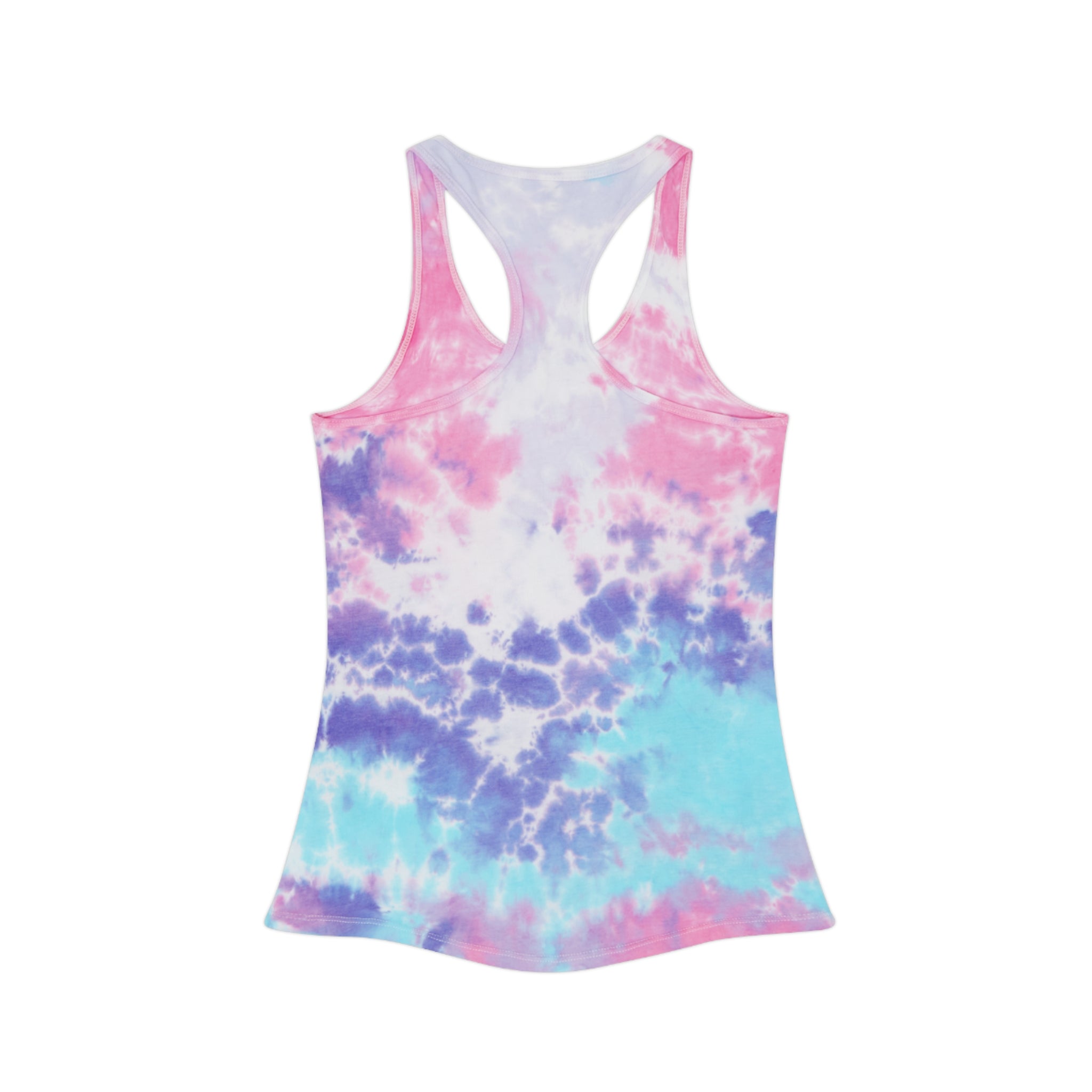 Women’s Vi-Tank - Tie-Dye Racerback — 'Money Talks, Bullshit Walks'