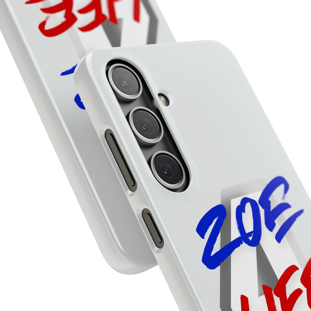 Zoe Life Phone Case - Bold Script Number 4 Snap Case