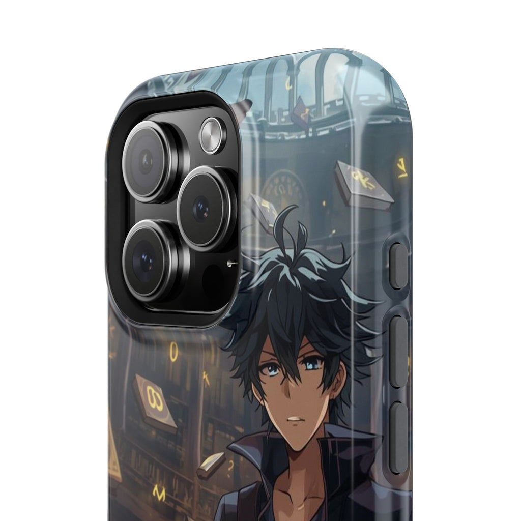 Vi-Anime Mystic Scholar Phone Case — Anime Magic Book Impact-Resistant Case