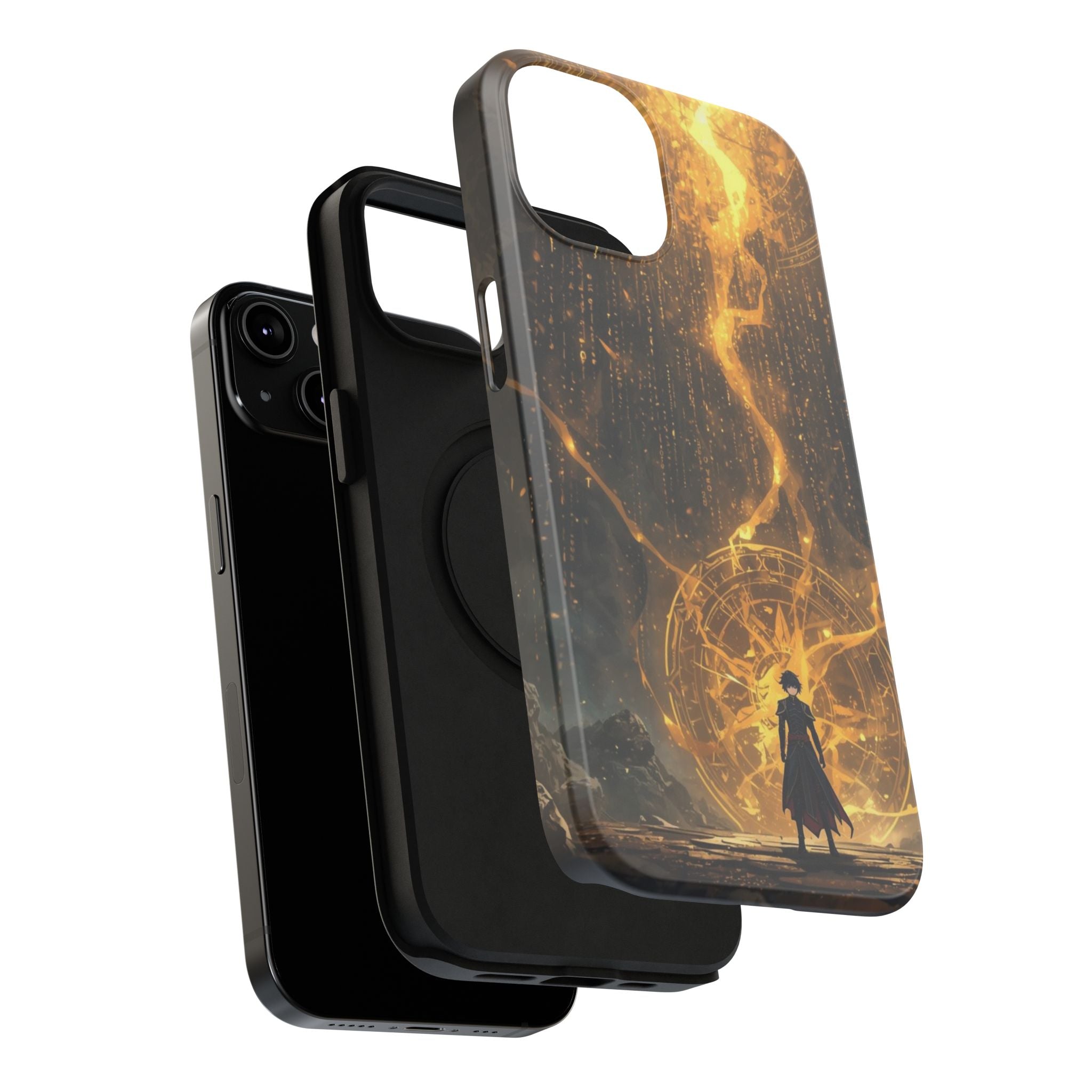 Vi-Anime Phone Case — Fantasy Mage Sigil Impact-Resistant Armor
