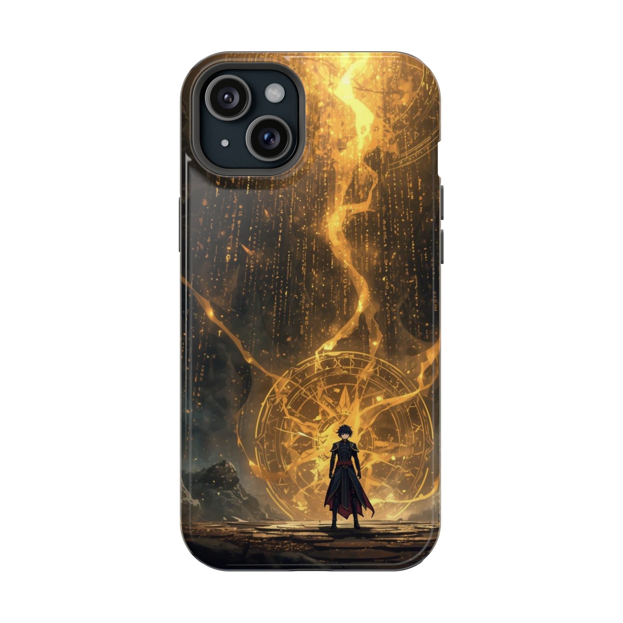 Vi-Anime Phone Case — Fantasy Mage Sigil Impact-Resistant Armor