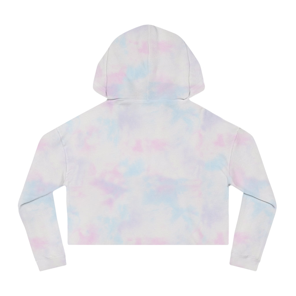Crop Vi-Hoodie — "Bel Famm Bel Malé" Pastel Floral Graphic
