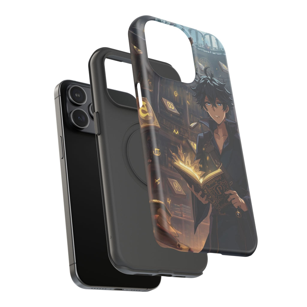 Vi-Anime Mystic Scholar Phone Case — Anime Magic Book Impact-Resistant Case