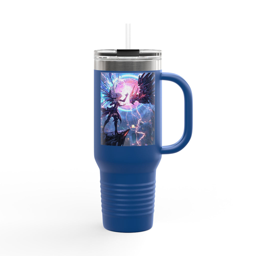 Vi-Anime 40oz Insulated Travel Mug — Fantasy Angel Moonlight Design