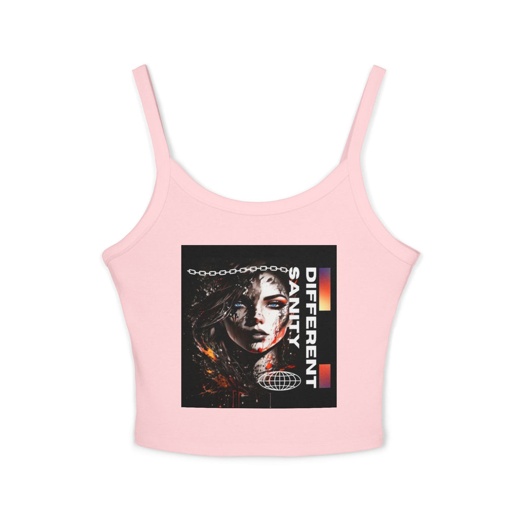 Women's Cropped Vi-Tank -  Women's Spaghetti Strap Tank Top