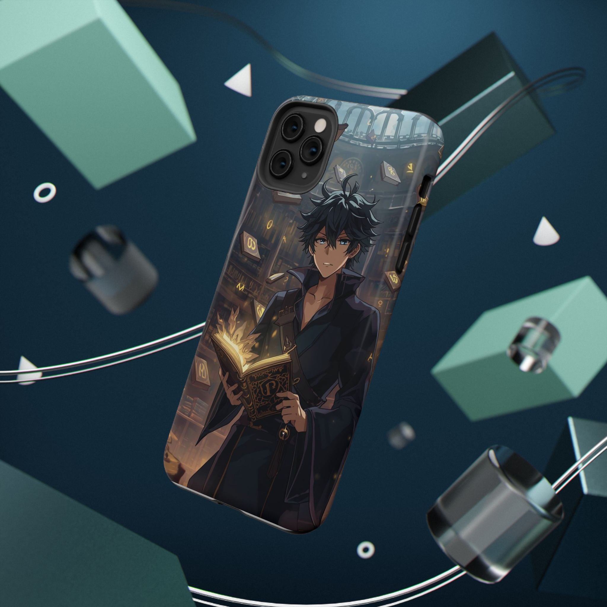 Vi-Anime Mystic Scholar Phone Case — Anime Magic Book Impact-Resistant Case