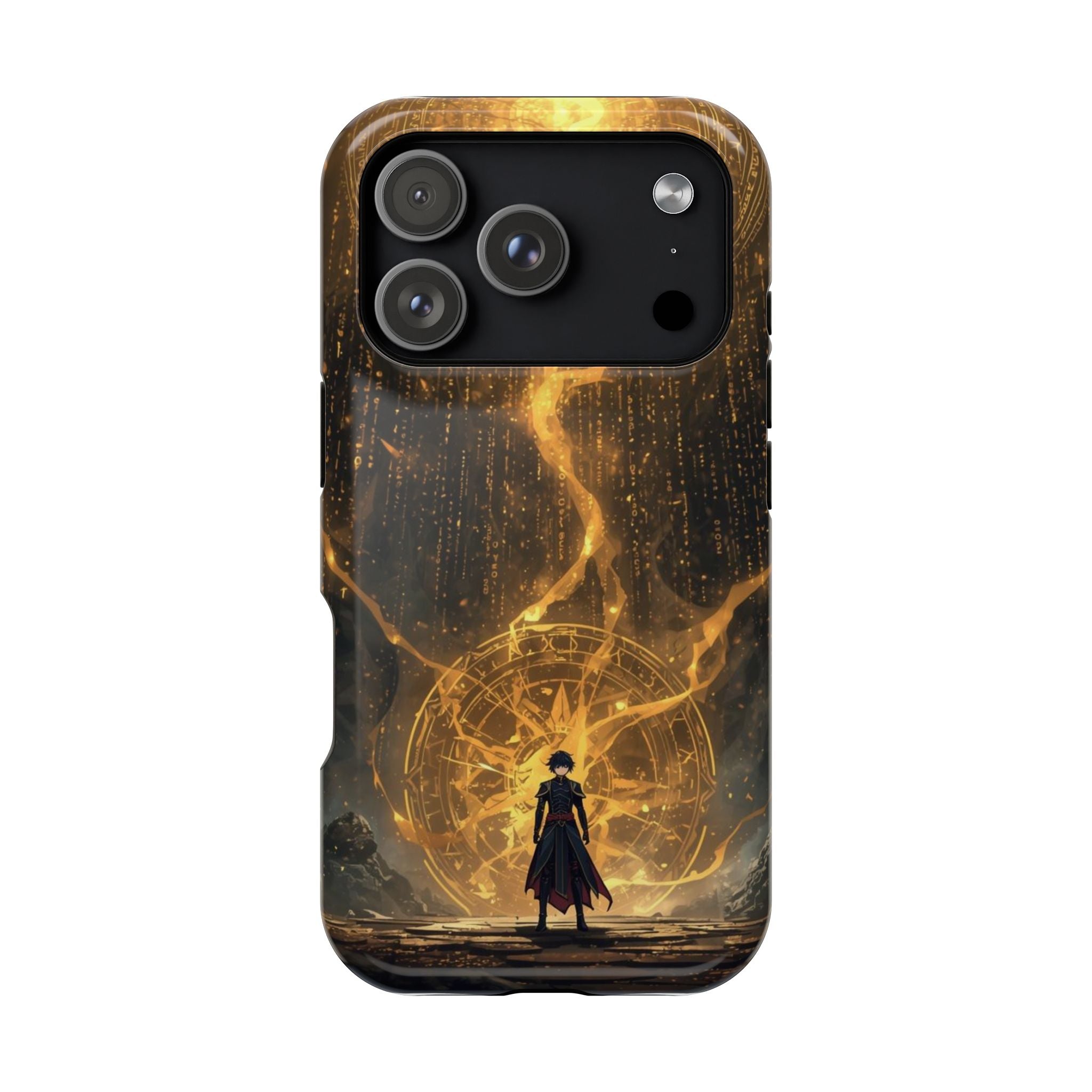 Vi-Anime Phone Case — Fantasy Mage Sigil Impact-Resistant Armor
