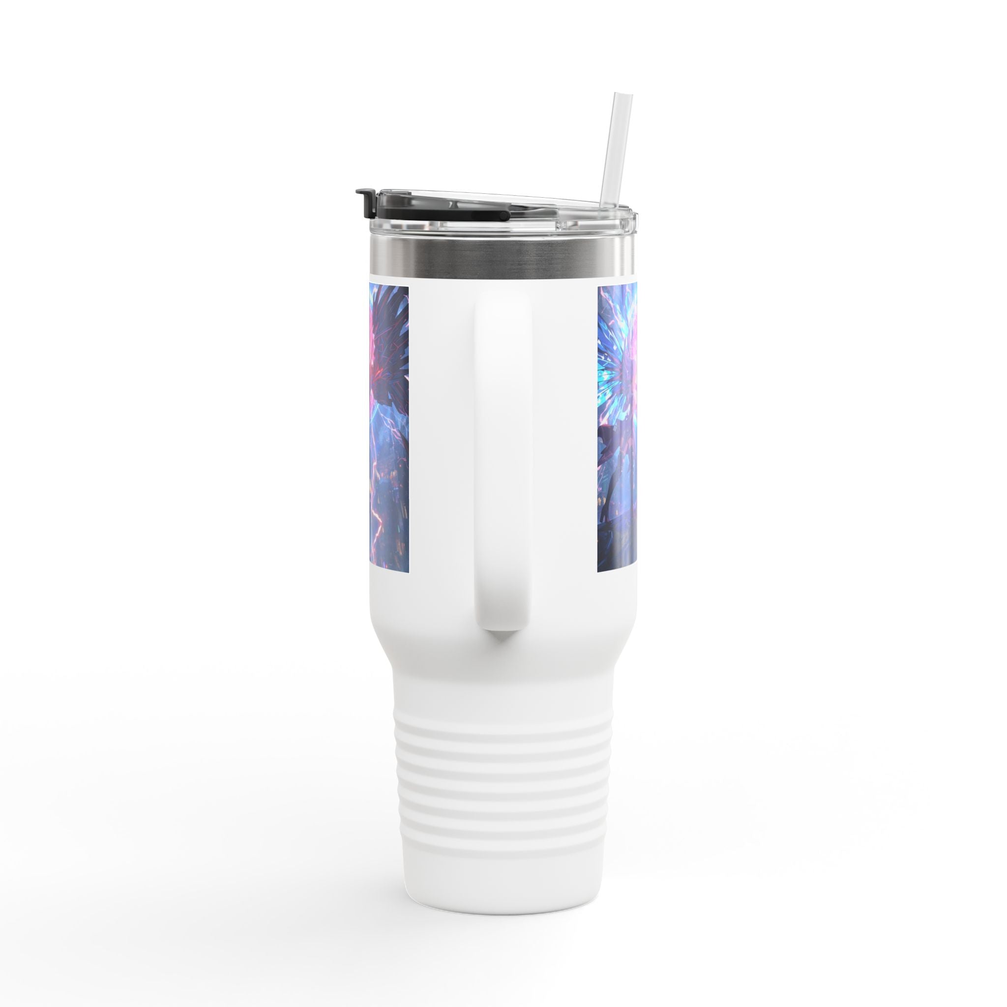 Vi-Anime 40oz Insulated Travel Mug — Fantasy Angel Moonlight Design