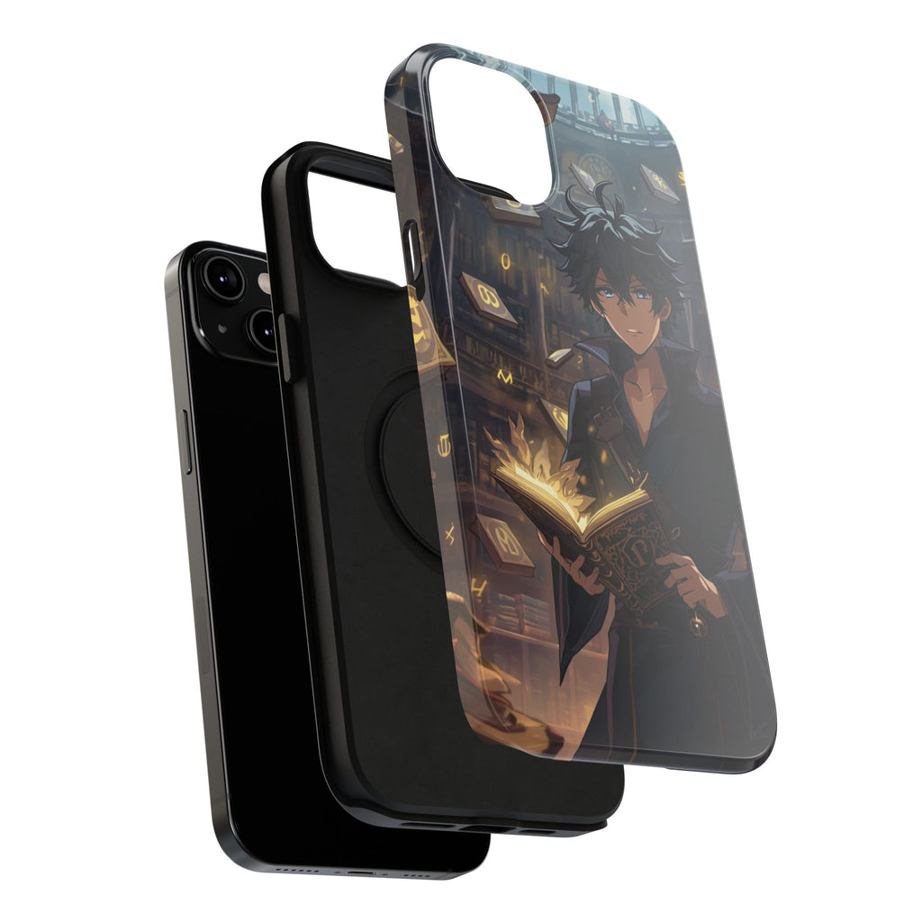 Vi-Anime Mystic Scholar Phone Case — Anime Magic Book Impact-Resistant Case