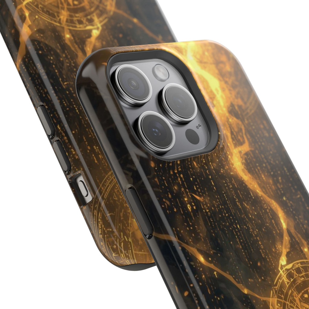 Vi-Anime Phone Case — Fantasy Mage Sigil Impact-Resistant Armor