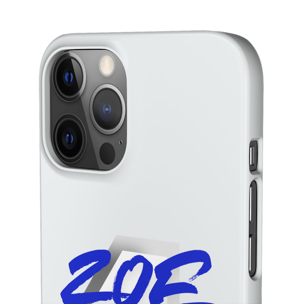 Zoe Life Phone Case - Bold Script Number 4 Snap Case