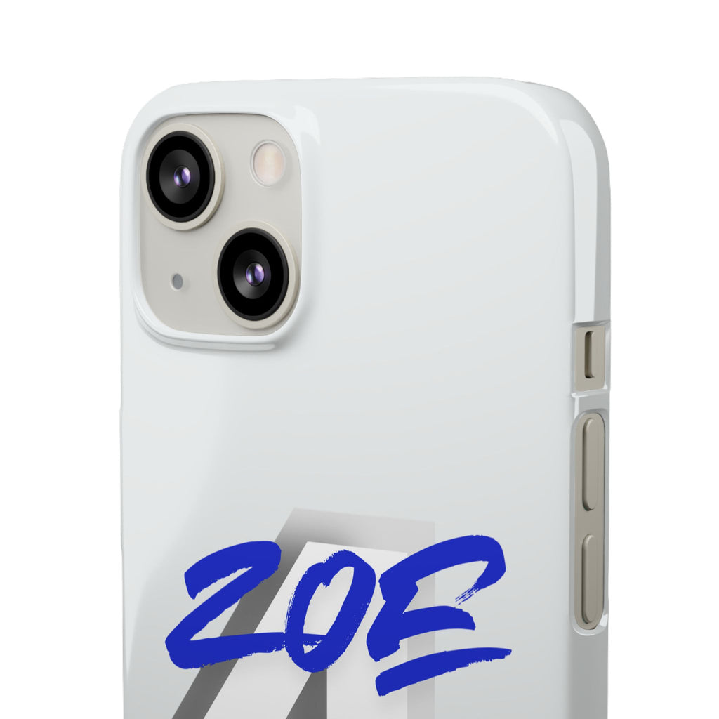 Zoe Life Phone Case - Bold Script Number 4 Snap Case