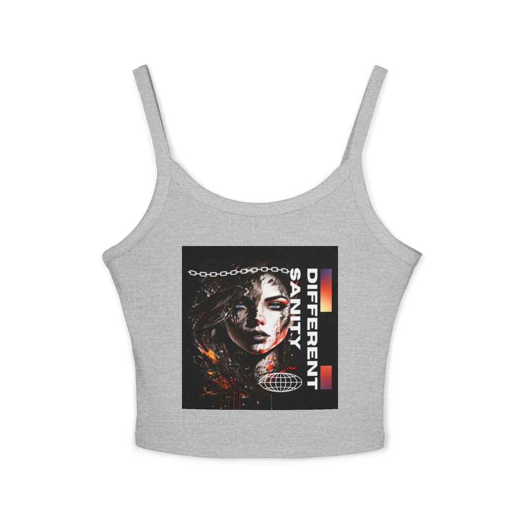Women's Cropped Vi-Tank -  Women's Spaghetti Strap Tank Top