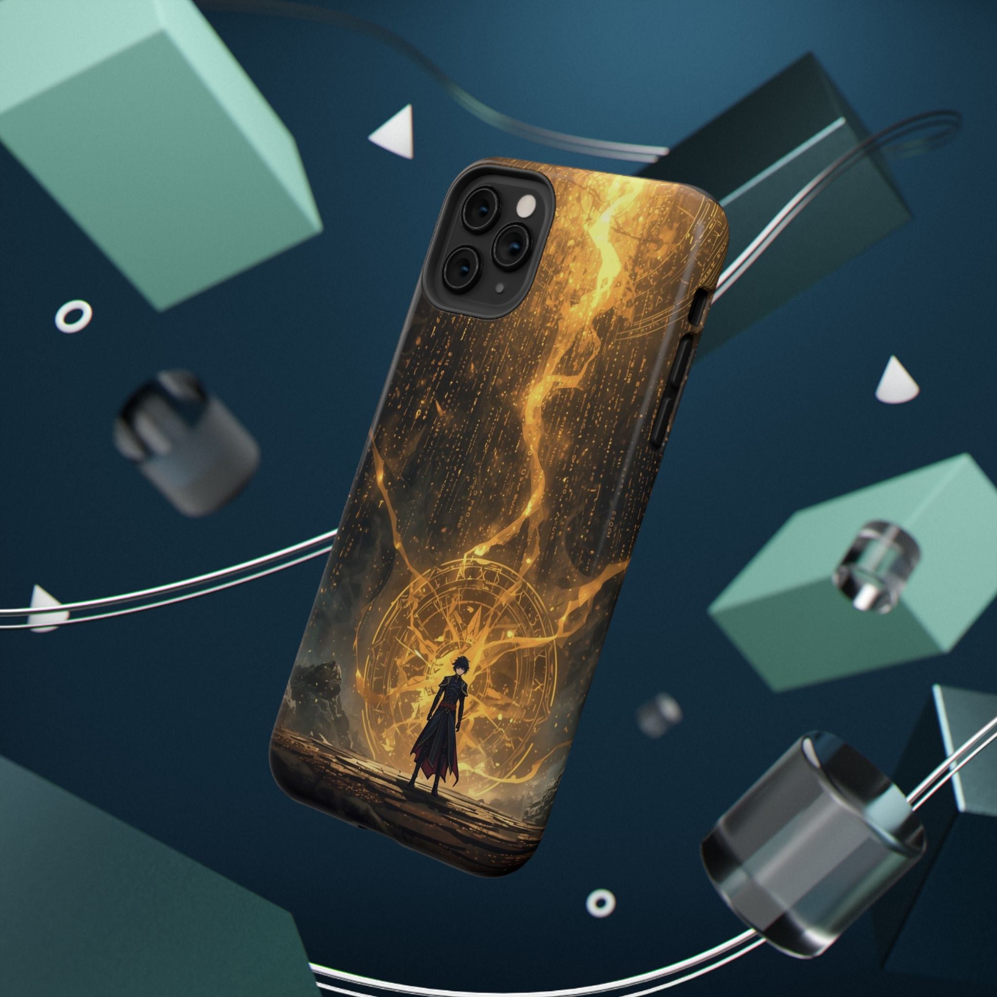 Vi-Anime Phone Case — Fantasy Mage Sigil Impact-Resistant Armor