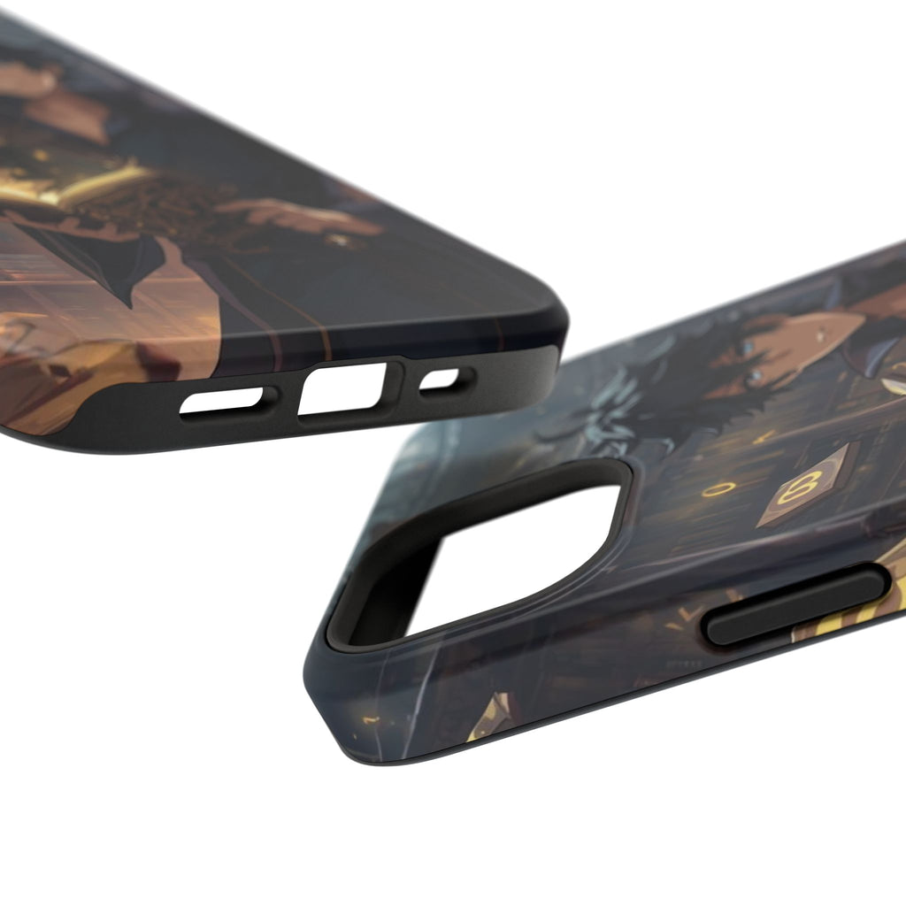 Vi-Anime Mystic Scholar Phone Case — Anime Magic Book Impact-Resistant Case