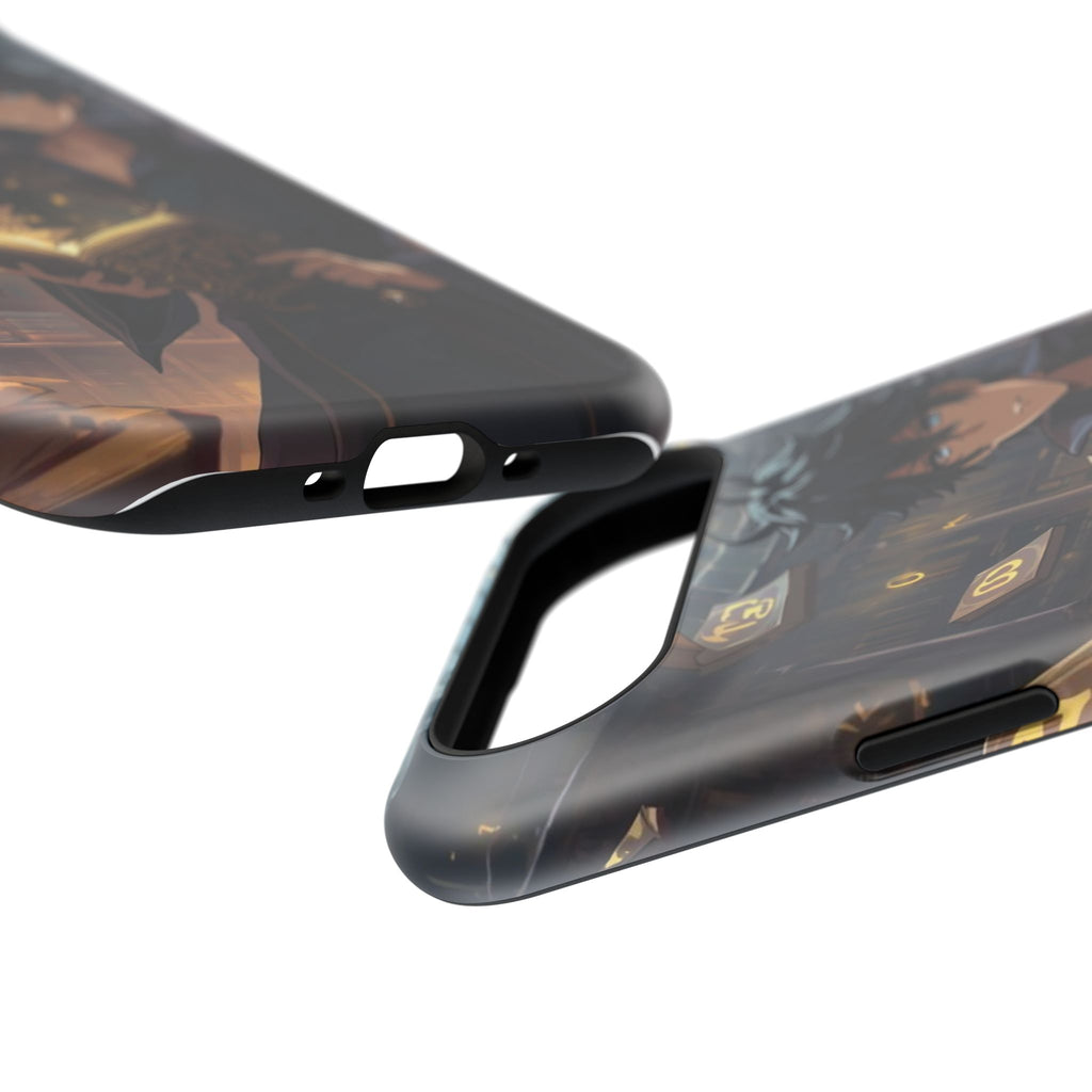 Vi-Anime Mystic Scholar Phone Case — Anime Magic Book Impact-Resistant Case