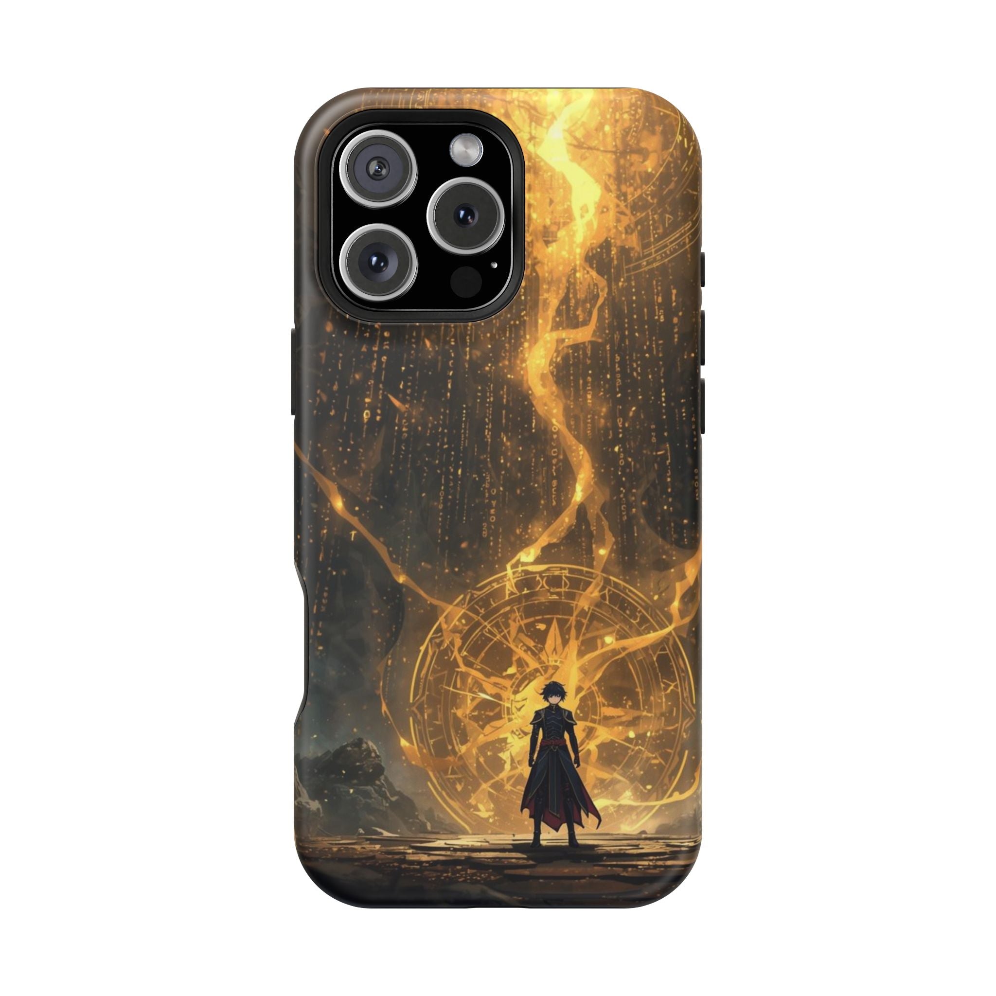 Vi-Anime Phone Case — Fantasy Mage Sigil Impact-Resistant Armor