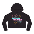 Crop Vi-Hoodie — "Bel Famm Bel Malé" Pastel Floral Graphic