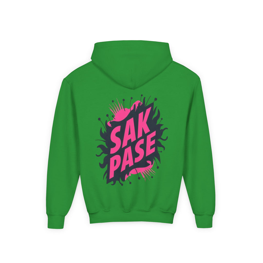 Little Vi Vi-Hoodie — Pink “SAK PASE” Creole Splash Graphic