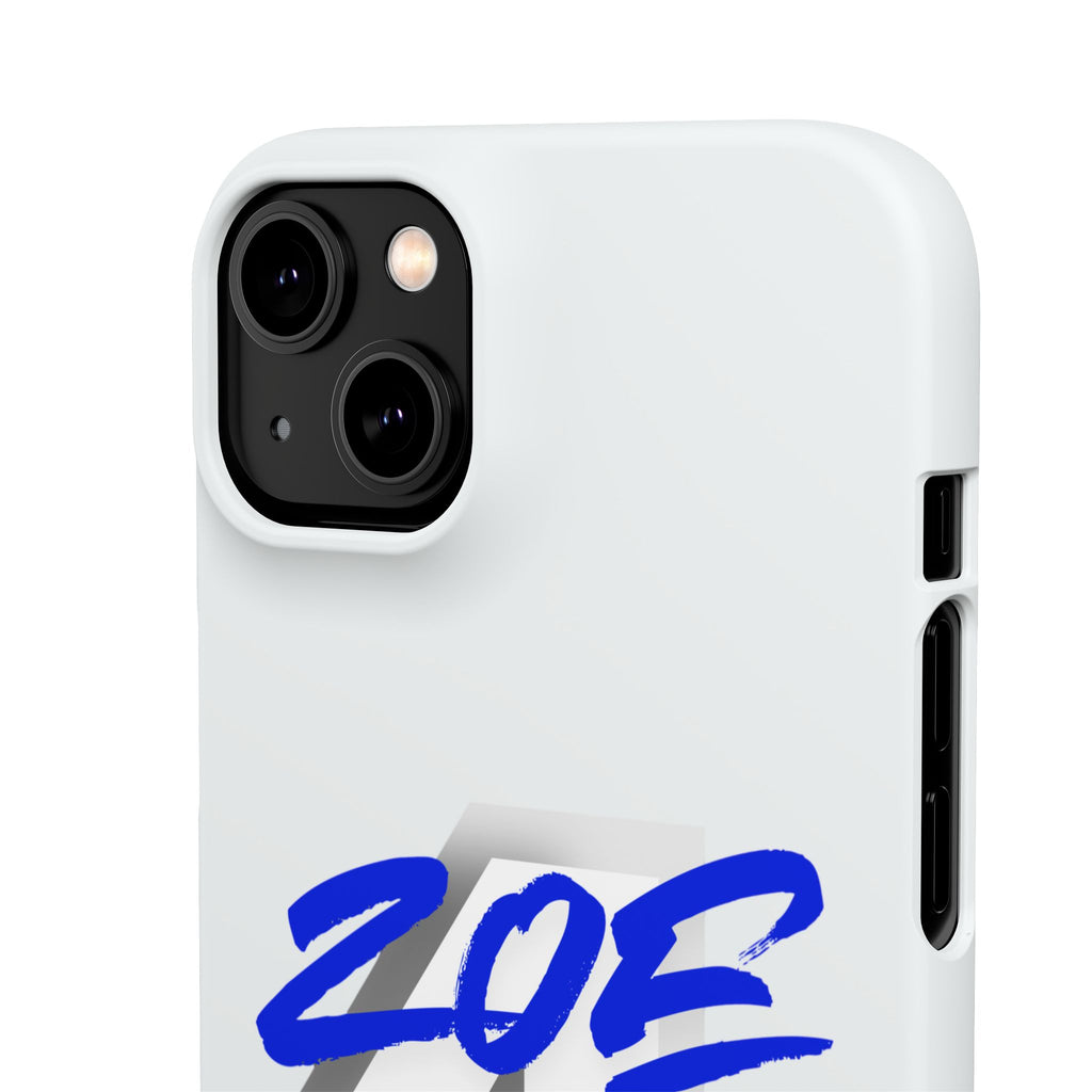 Zoe Life Phone Case - Bold Script Number 4 Snap Case