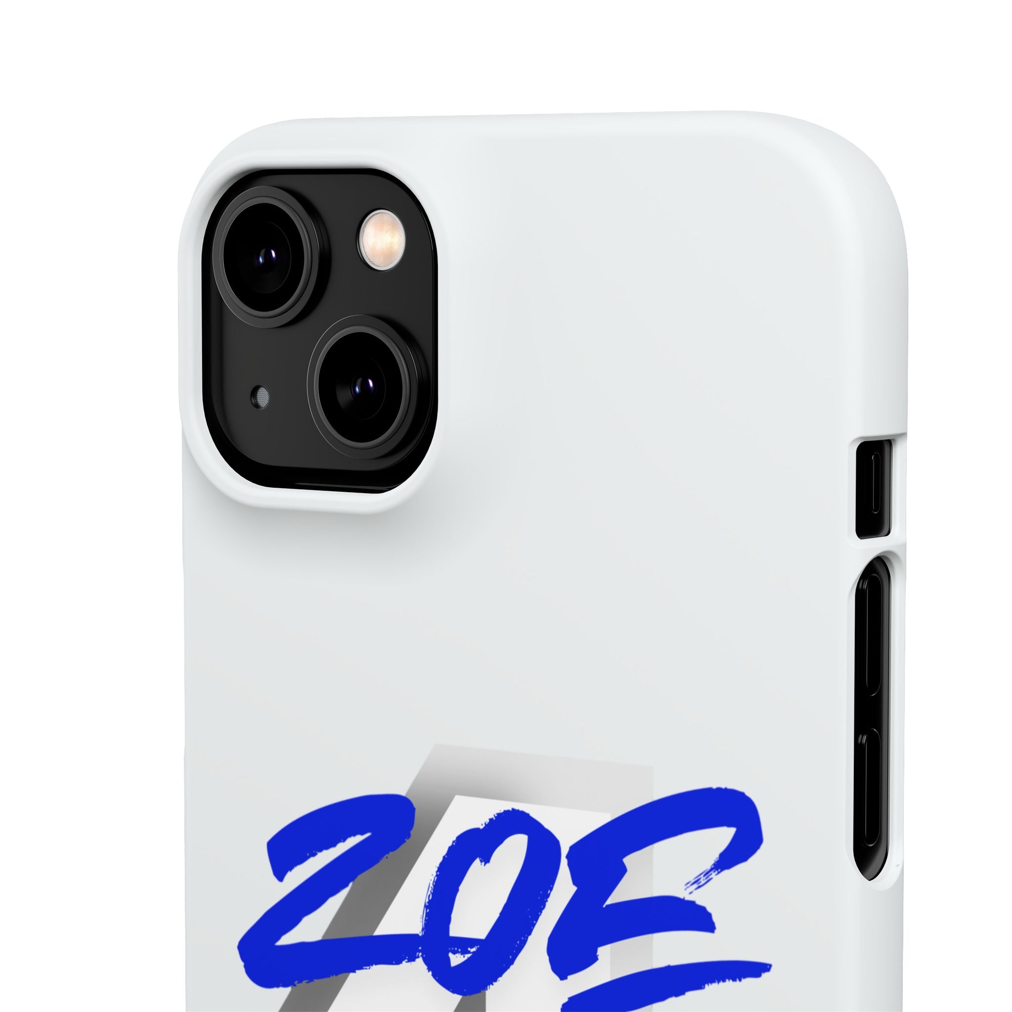 Zoe Life Phone Case - Bold Script Number 4 Snap Case
